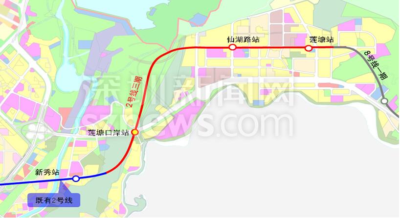 深圳地鐵2號線東延段（站點、線路圖、開通時間、最新消息）