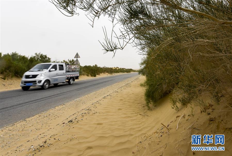（壯闊東方潮 奮進(jìn)新時(shí)代——慶祝改革開放40年）（3）公路在“死亡之海”里延伸